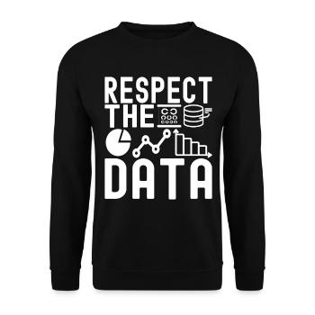 Data Science Datenanalyst - Unisex Pullover - Schwarz - Vorne - Alina (178cm) & Michal (187cm)