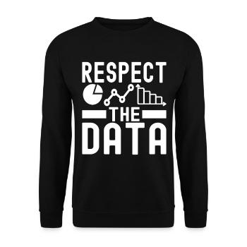 Data Science Datenanalyst - Unisex Pullover - Schwarz - Vorne - Alina (178cm) & Michal (187cm)