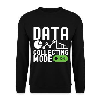 Data Science Data Analyst - Unisex Sweatshirt - black - Front - Alina (178cm) & Michal (187cm)