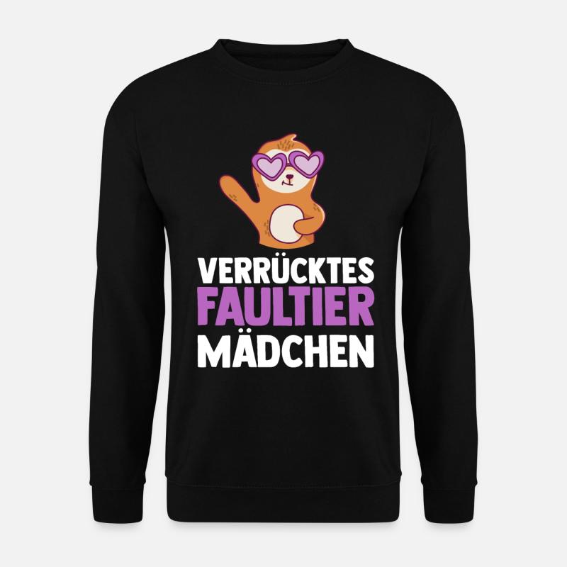 Faultier - Unisex Pullover - Schwarz