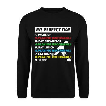 Broomball Player Broomball Sport Broomball Day Pla - Unisex Pullover - Schwarz - Vorne - Alina (178cm) & Michal (187cm)