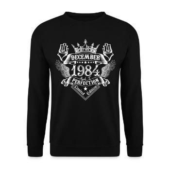 December 1984 | December 1984 Anniversary 1984 - Unisex Sweatshirt - black - Front - Alina (178cm) & Michal (187cm)