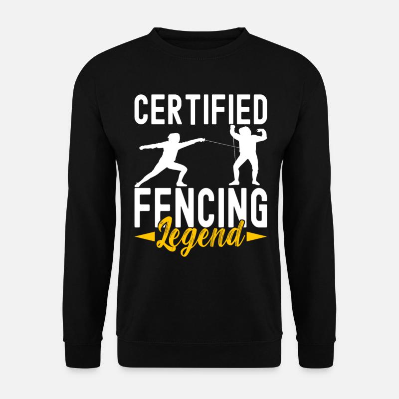 Fechten Fechtsport - Unisex Pullover - Schwarz