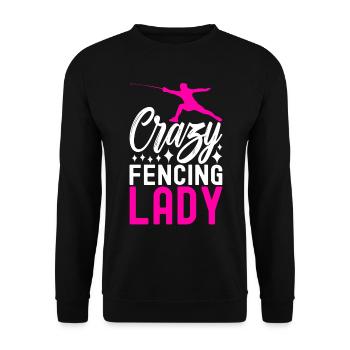 Fencing Fencing - Unisex Sweatshirt - black - Front - Alina (178cm) & Michal (187cm)