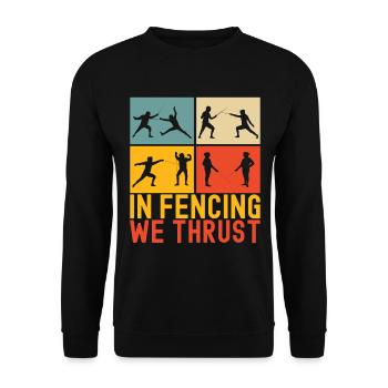 Clôtures Clôtures - Sweat-shirt Unisexe - noir - Devant - Alina (178cm) & Michal (187cm)