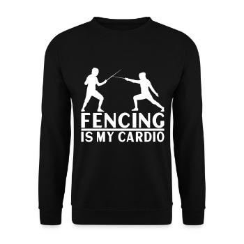Fencing Fencing - Unisex Sweatshirt - black - Front - Alina (178cm) & Michal (187cm)