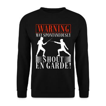 Fencing Fencing - Unisex Sweatshirt - black - Front - Alina (178cm) & Michal (187cm)