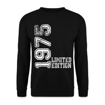Édition limitée 1975 - Sweat-shirt Unisexe - noir - Devant - Alina (178cm) & Michal (187cm)