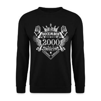 December 2000 | December 2000 Anniversary 2000 - Unisex Sweatshirt - black - Front - Alina (178cm) & Michal (187cm)