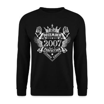 December 2007 | December 2007 Anniversary 2007 - Unisex Sweatshirt - black - Front - Alina (178cm) & Michal (187cm)