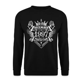 December 1997 | December 1997 Anniversary 1997 - Unisex Sweatshirt - black - Front - Alina (178cm) & Michal (187cm)