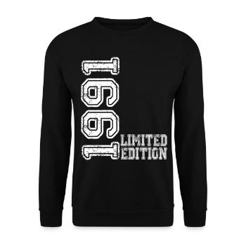Limited Edition 1991 - Unisex Sweatshirt - black - Front - Alina (178cm) & Michal (187cm)
