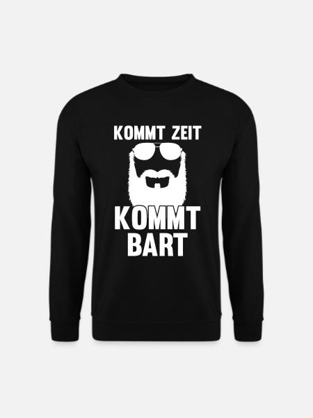 Bärtig Bartträger Schnurrbart Bart - Unisex Pullover - Schwarz