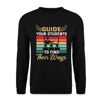 Meilleure idée de cadeau de pension pour les enseignants Étudiant - Sweat-shirt Unisexe - noir - Devant - Alina (178cm) & Michal (187cm)