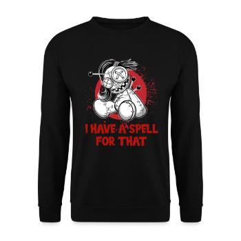 Magische Dunkle Kunst Okkulte Hexen Designs - Unisex Pullover - Schwarz - Vorne - Alina (178cm) & Michal (187cm)