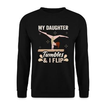 Artistic Gymnastics Gymnastics Coach Gymnastics Team - Unisex Sweatshirt - black - Front - Alina (178cm) & Michal (187cm)
