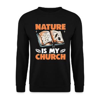 Magische Dunkle Kunst Okkulte Hexen Designs - Unisex Pullover - Schwarz - Vorne - Alina (178cm) & Michal (187cm)