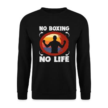 Boxeur Arts martiaux Entraîneur de boxe Boxe - Sweat-shirt Unisexe - noir - Devant - Alina (178cm) & Michal (187cm)