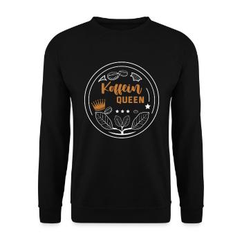 Ich Mag Kaffee Geschenkideen Kaffeeliebhaber - Unisex Pullover - Schwarz - Vorne - Alina (178cm) & Michal (187cm)