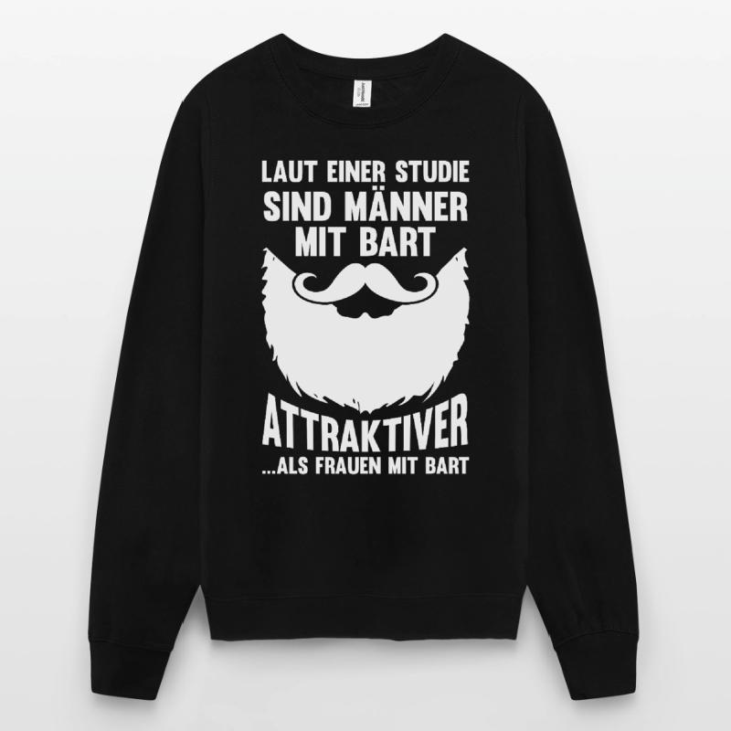 Bärtig Bartträger Schnurrbart Bart Unisex Pullover