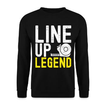 Tiler Floor Layer - Unisex Sweatshirt - black - Front - Alina (178cm) & Michal (187cm)