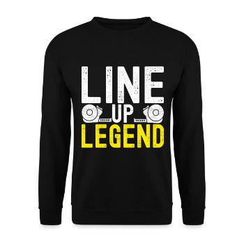 Tiler Floor Layer - Unisex Sweatshirt - black - Front - Alina (178cm) & Michal (187cm)