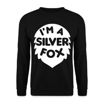 Je suis un renard argenté élégant et expérimenté - Sweat-shirt Unisexe - noir - Devant - Alina (178cm) & Michal (187cm)