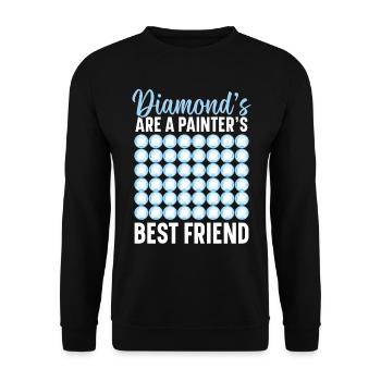 Outils de peinture au diamant Diamond Painter - Sweat-shirt Unisexe - noir - Devant - Alina (178cm) & Michal (187cm)