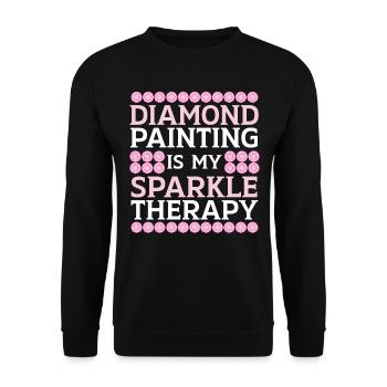Outils de peinture au diamant Diamond Painter - Sweat-shirt Unisexe - noir - Devant - Alina (178cm) & Michal (187cm)