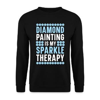 Outils de peinture au diamant Diamond Painter - Sweat-shirt Unisexe - noir - Devant - Alina (178cm) & Michal (187cm)