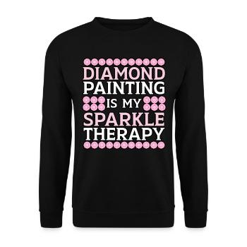 Outils de peinture au diamant Diamond Painter - Sweat-shirt Unisexe - noir - Devant - Alina (178cm) & Michal (187cm)