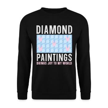 Outils de peinture au diamant Diamond Painter - Sweat-shirt Unisexe - noir - Devant - Alina (178cm) & Michal (187cm)