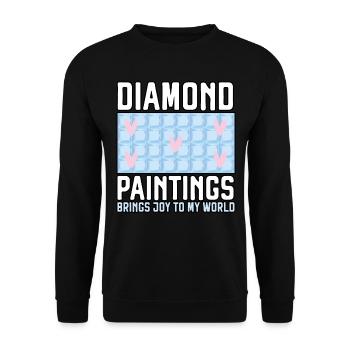 Outils de peinture au diamant Diamond Painter - Sweat-shirt Unisexe - noir - Devant - Alina (178cm) & Michal (187cm)