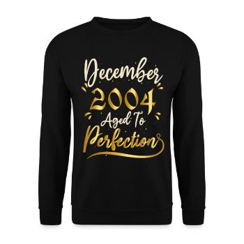 Décembre 2004 Décembre anniversaire December 2004 - Sweat-shirt Unisexe - noir - Devant - Alina (178cm) & Michal (187cm)