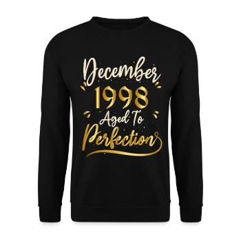 December 1998 December Anniversary December 1998 - Unisex Sweatshirt - black - Front - Alina (178cm) & Michal (187cm)