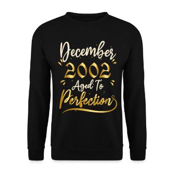 December 2002 December Anniversary December 2002 - Unisex Sweatshirt - black - Front - Alina (178cm) & Michal (187cm)