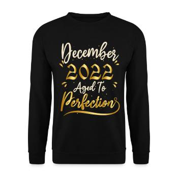 December 2022 December Anniversary December 2022 - Unisex Sweatshirt - black - Front - Alina (178cm) & Michal (187cm)