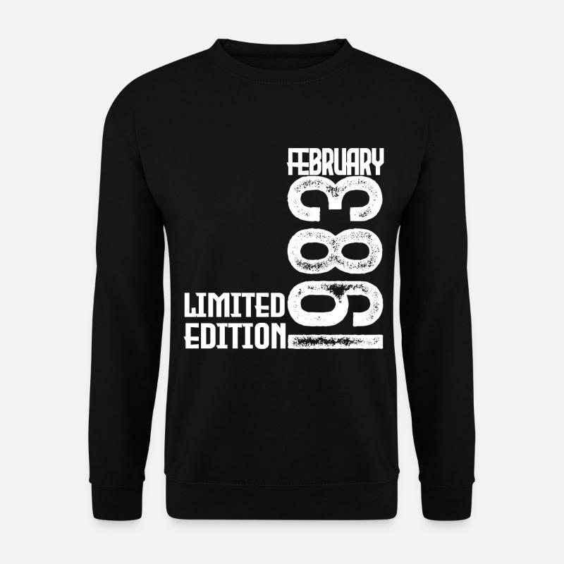Februar 1983 Geschenk zum Jahrestag. Februar 1983. - Unisex Pullover - Schwarz