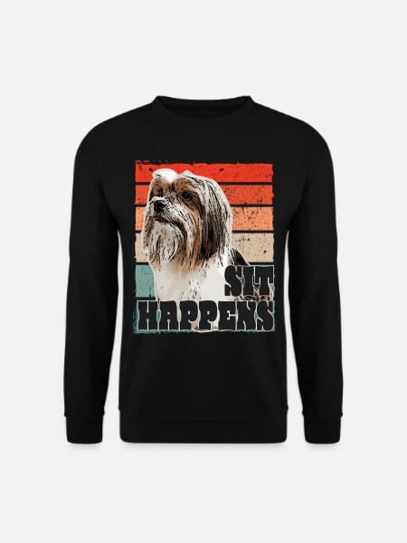 Biewer Terrier Drawing, Funny Saying - Unisex Sweatshirt - black