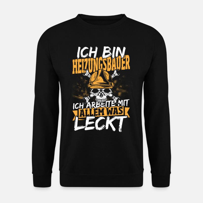 Heizungsbauer Leidenschaft Geschenk Idee Handwerk - Unisex Pullover - Schwarz