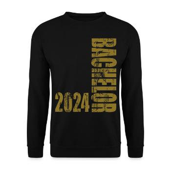 Bachelor 2024 - Unisex Pullover - Schwarz - Vorne - Alina (178cm) & Michal (187cm)