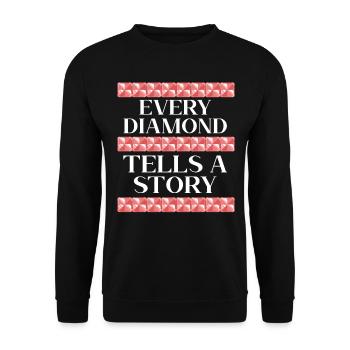 Outils de peinture au diamant Diamond Painter - Sweat-shirt Unisexe - noir - Devant - Alina (178cm) & Michal (187cm)
