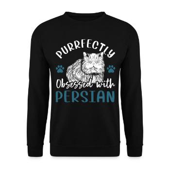 Obsédé par le persan - Sweat-shirt Unisexe - noir - Devant - Alina (178cm) & Michal (187cm)