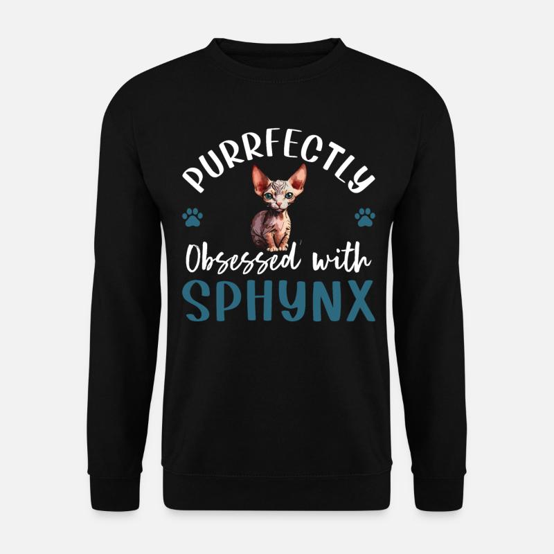 Purrfectly Obsessed With Sphynx - Unisex Sweatshirt - black