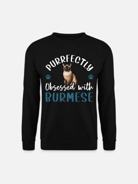 Obsédé par le birman - Sweat-shirt Unisexe - noir
