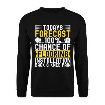 liesenleger floor layer - Unisex Sweatshirt - black - Front - Alina (178cm) & Michal (187cm)
