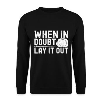 liesenleger floor layer - Unisex Sweatshirt - black - Front - Alina (178cm) & Michal (187cm)