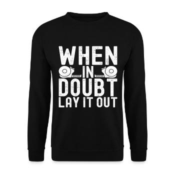 liesenleger floor layer - Unisex Sweatshirt - black - Front - Alina (178cm) & Michal (187cm)