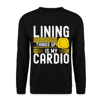 liesenleger floor layer - Unisex Sweatshirt - black - Front - Alina (178cm) & Michal (187cm)