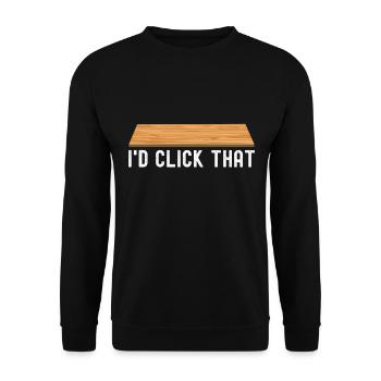 liesenleger floor layer - Unisex Sweatshirt - black - Front - Alina (178cm) & Michal (187cm)